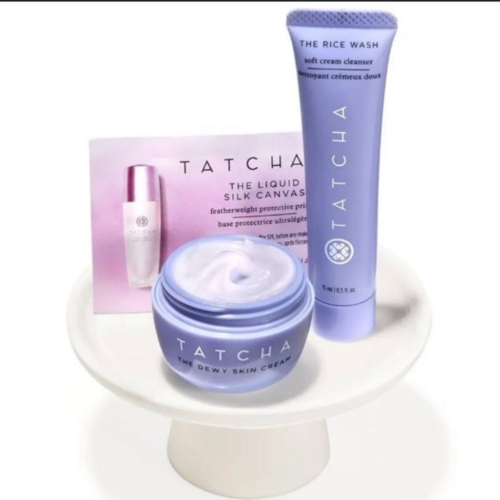 [BNIB] Mini Tatcha Rice Wash, Dewy Skin Cream, and Liquid Silk Canvas Set